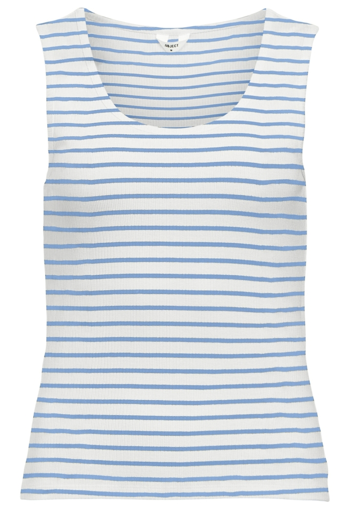 OBJJAMIE S/L SLI TANK TOP AOP NOOS 23046288 WHITE/CORNFLOWER BLUE